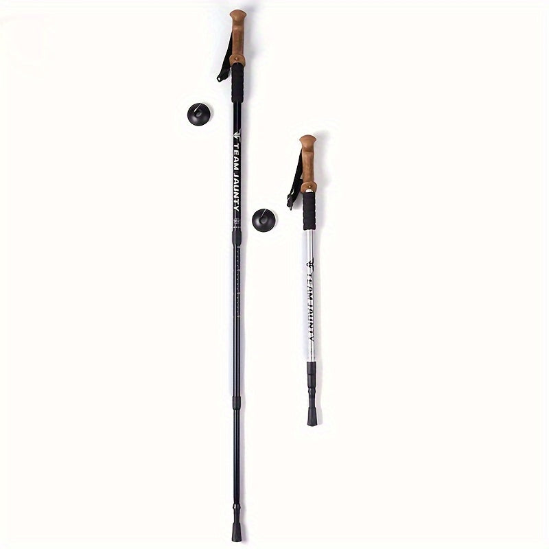 Aluminum Trekking Pole Lightweight Hiking Stick Telescopic Walki