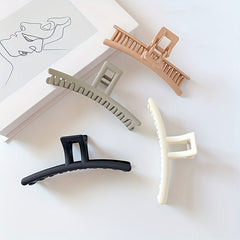Matte Large Hair Claw Back Head Shark Claw Ponytail Holder