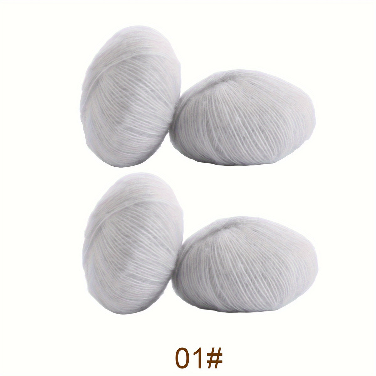 4pcs Mohair Yarn Crochet Knitting Sweater Scarf Shawl 25g pc