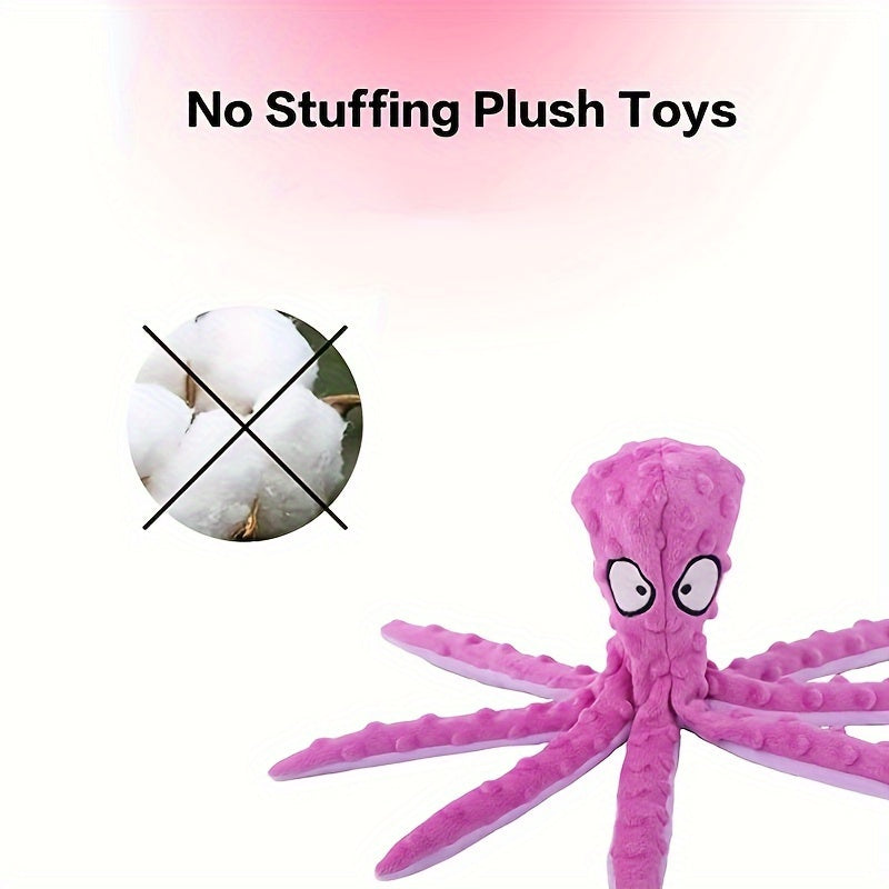 Octopus Plush Dog Toy Durable Chew Toy For Small Dogs
