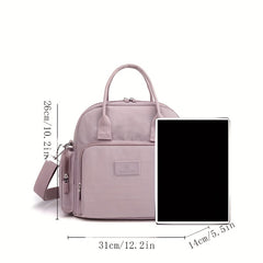 Casual Nylon Crossbody Bag Multifunctional Backpack