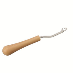 DIY Woven Tool Curved Handle Crochet Hook Latch Carpet Repair Sealing Plastic