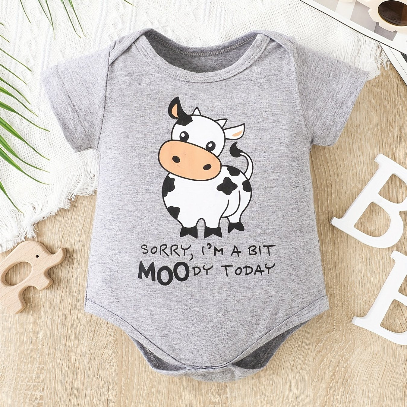 Cow Sorry I'm A Bit Moody Today Onesie