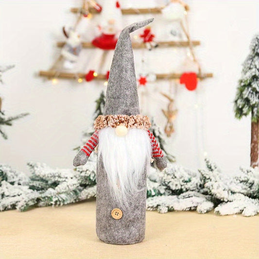Christmas Dwarf Wine Bottle Sleeve Decoration