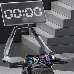 Automatic Ab Exercise Wheel with Timer & Elbow Support Pad