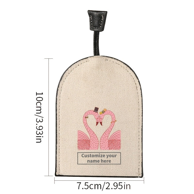Flamingo Pattern Key Bag Ultra Thin Large Capacity Car Key Case
