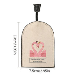 Flamingo Pattern Key Bag Ultra Thin Large Capacity Car Key Case