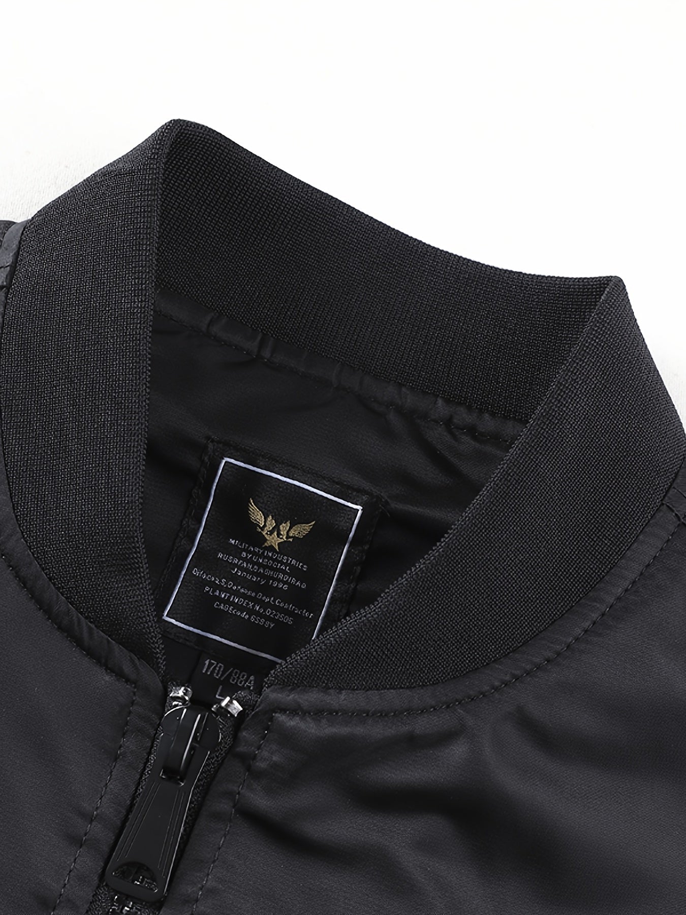 Men's Slim Fit Zip Up Jacket Windproof Motorcycle Jacket