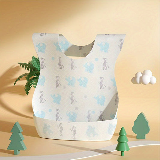 10pcs Baby Disposable Wash Bibs Water Insulation Anti fouling
