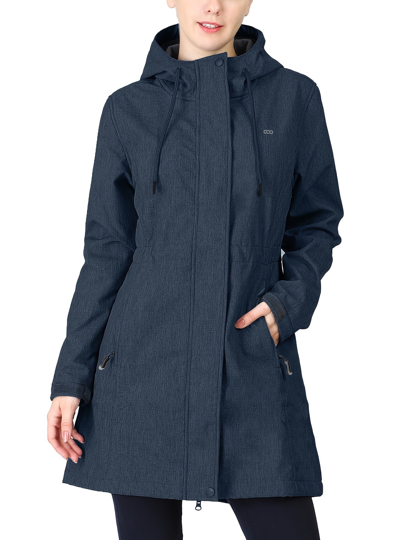 Women's Softshell Fleece Lined Hooded Jacket