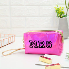 Y2K Laser Letter Pattern Makeup Bag For Women