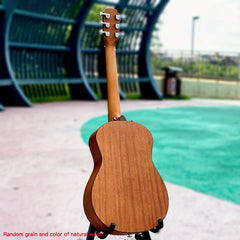 TG100MAX PRO VI All Solid Mahogany Small Body Acoustic Travel Guitar