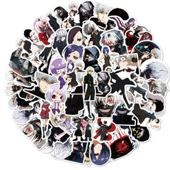 50pcs Hot Blooded Animation Ghoul Series Stickers DIY Materials