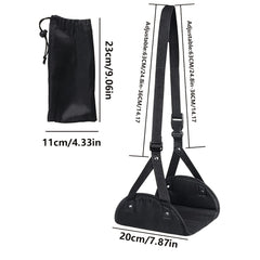 Airplane Footrest Portable Adjustable Strap Lightweight Leg Rest