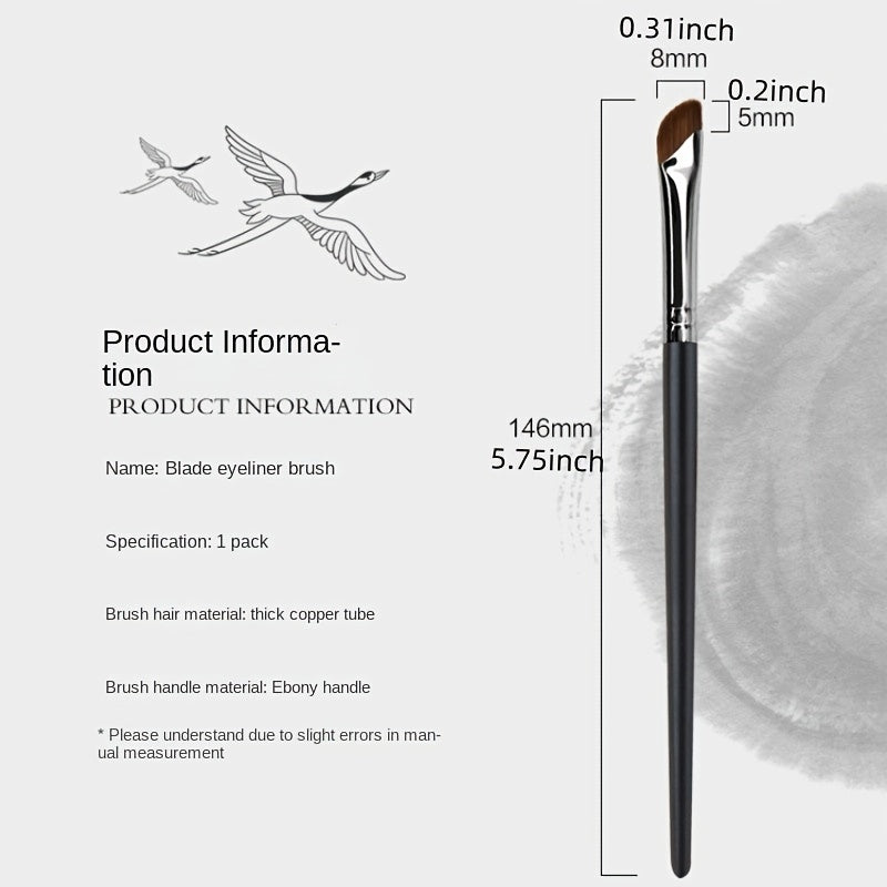 1PC Sickle Eyeliner Brush Edge Makeup Brush Liquid Eyeliner Brush