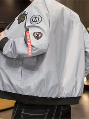 Men's Casual Zip Up Jacket for Spring Fall