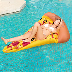 Yellow Pizza Triangle Shape Inflatable Swim Float