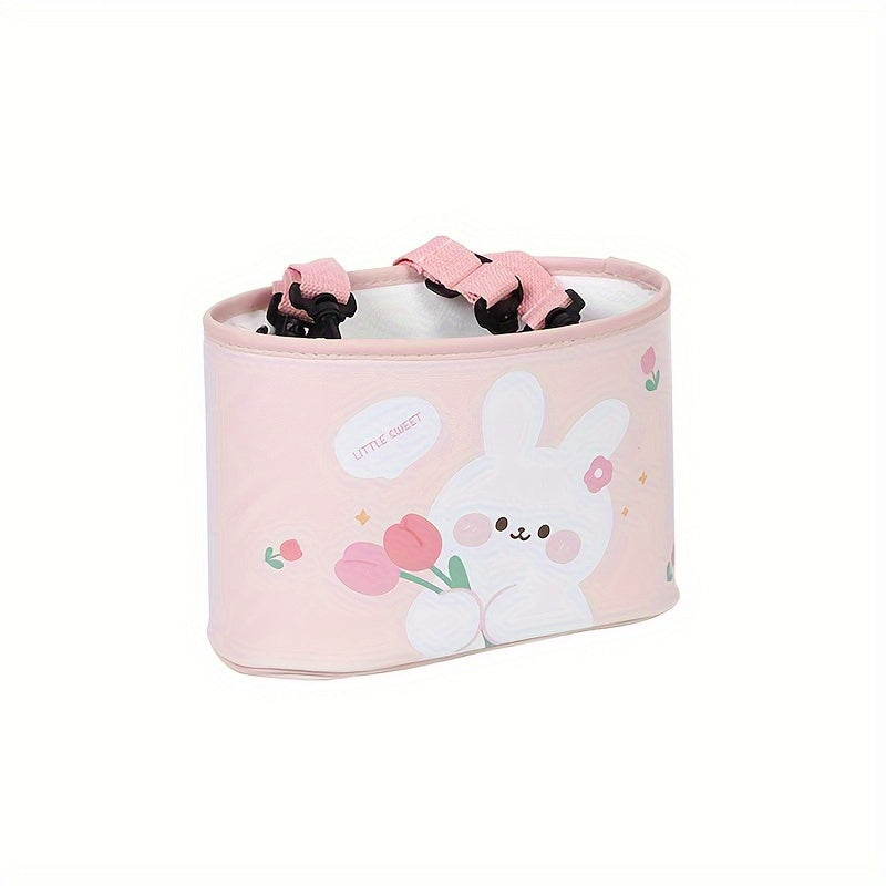 Cartoon Bear Car Seat Back Storage Bag Car Trash Can