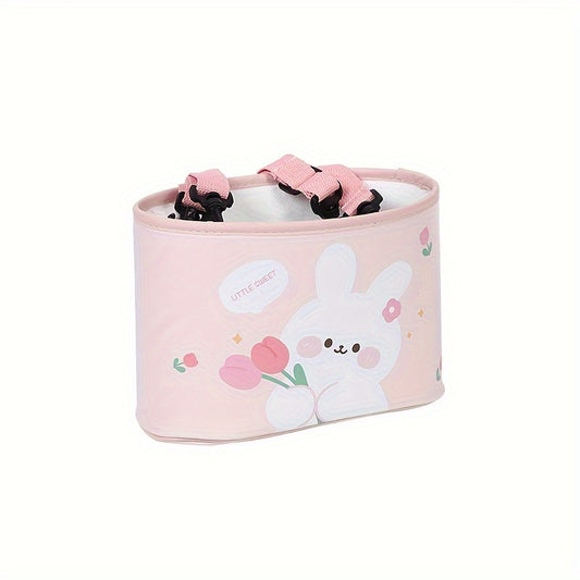 Cartoon Bear Car Seat Back Storage Bag Car Trash Can