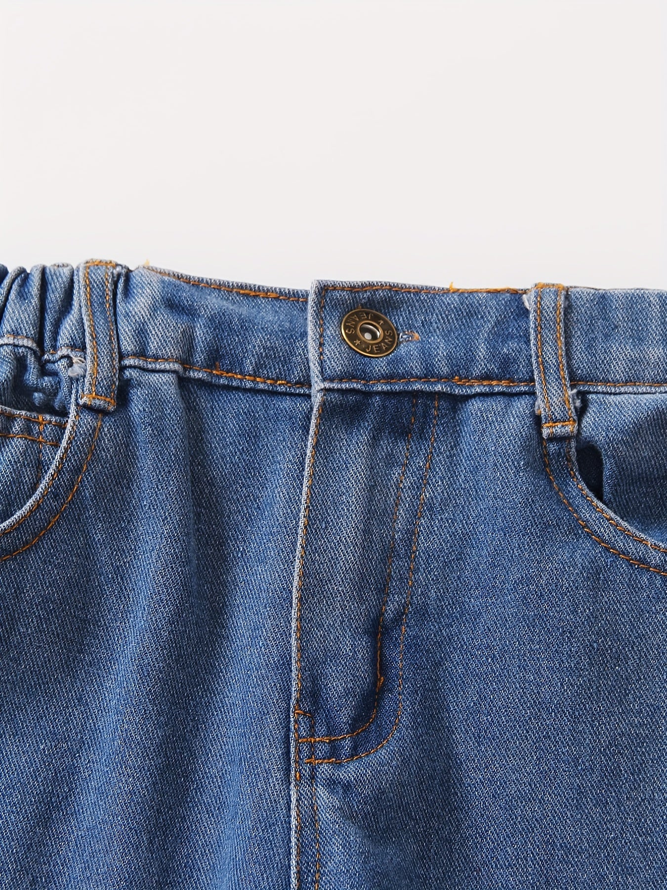 Girls' Flare Leg Butterfly Embroidered Jeans