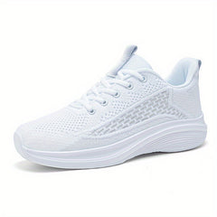 Women's Mesh Lace-Up Sneakers for Outdoor Athletic Fun