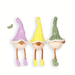 DIY Crochet Material Bag Hook Knitting Wool Doll Elf Christmas Fabric