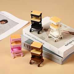 3 Tier Rolling Utility Cart for Dollhouse DIY Accessories
