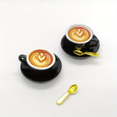 6pcs Coffee Cup Set for Dollhouse Decor Mini Cafe Display