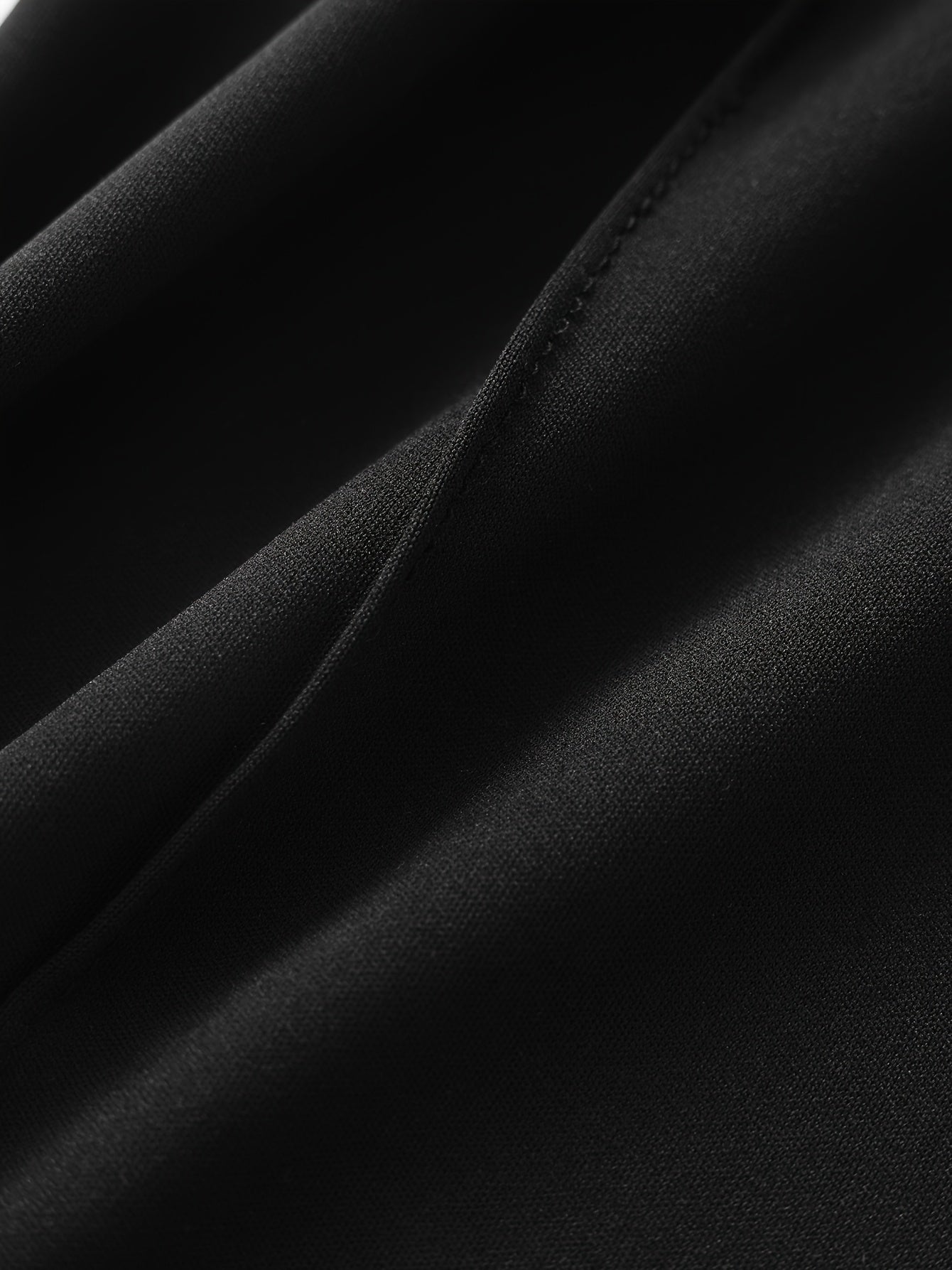 Plus Size Solid Stitching Elastic High Rise Flared Leg Trousers