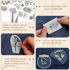2pcs Cat Clothes With Embroidery And Stickers DIY Set