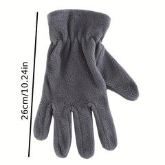 Thick Warm Polar Fleece Gloves Unisex Coldproof Gloves