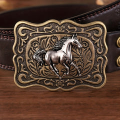 Men's Retro Horse Buckle Belt Casual Business Belts