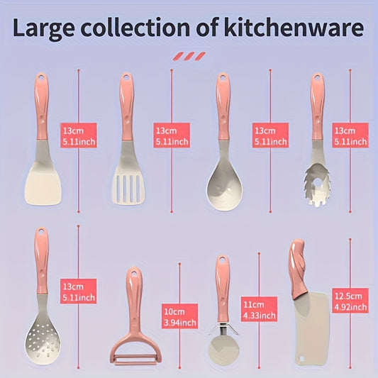 Kids Pretend Play Kitchen Toy Realistic Cooking Set