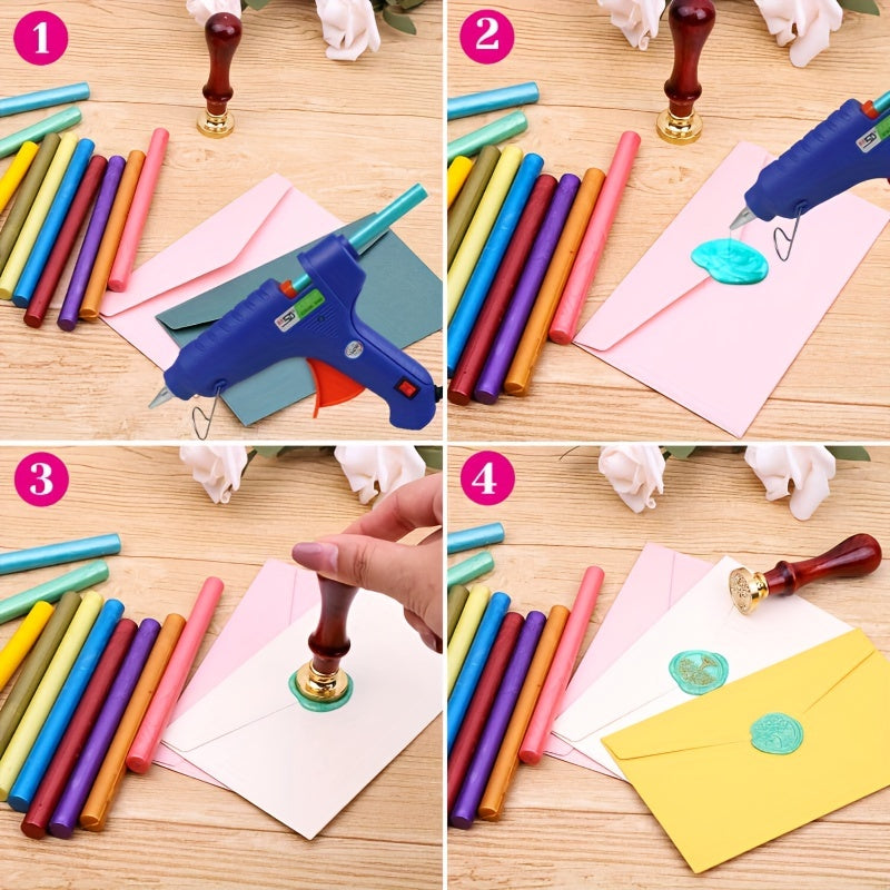 Pack of 5 Sealing Wax Sticks for Wedding Invitations and Crafts