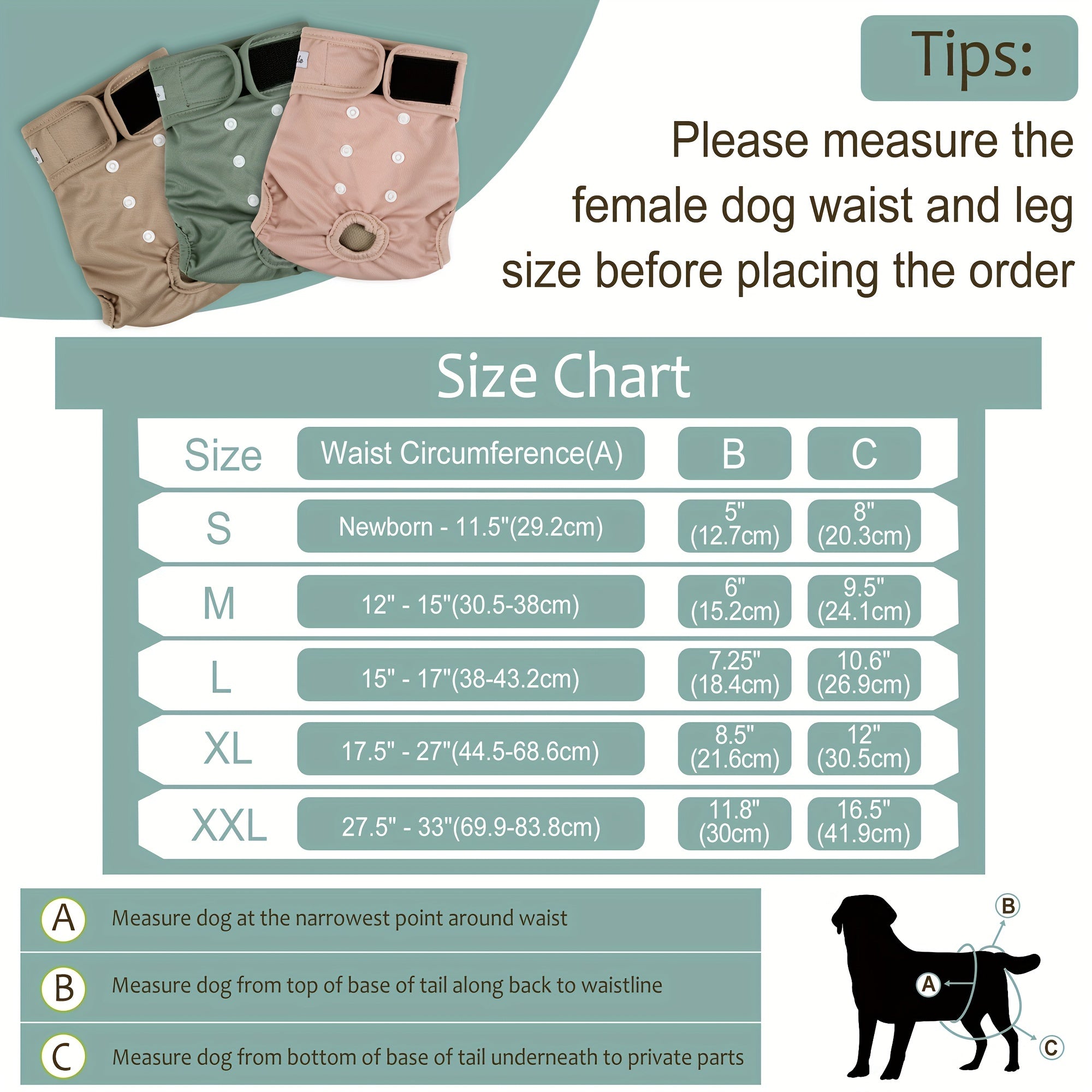 Reusable Male Dog Diapers - Absorbent & Leak Proof Shorts for Puppies