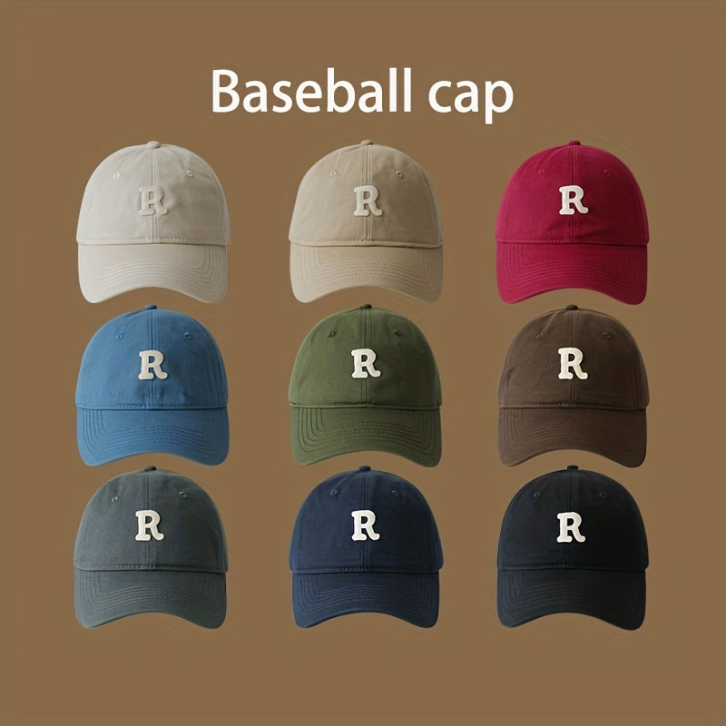 R Standard Coffee Baseball Hat Women's Large Head Slim