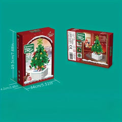 211pcs Christmas Tree Potted Building Blocks Educational Toys