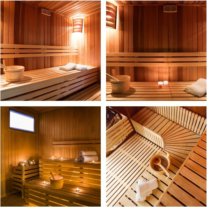 Cedar Sauna Bucket And Ladle Set with Plastic Liner
