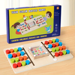 Wooden Logic Game for 2 Players, Improve Classification Cognition
