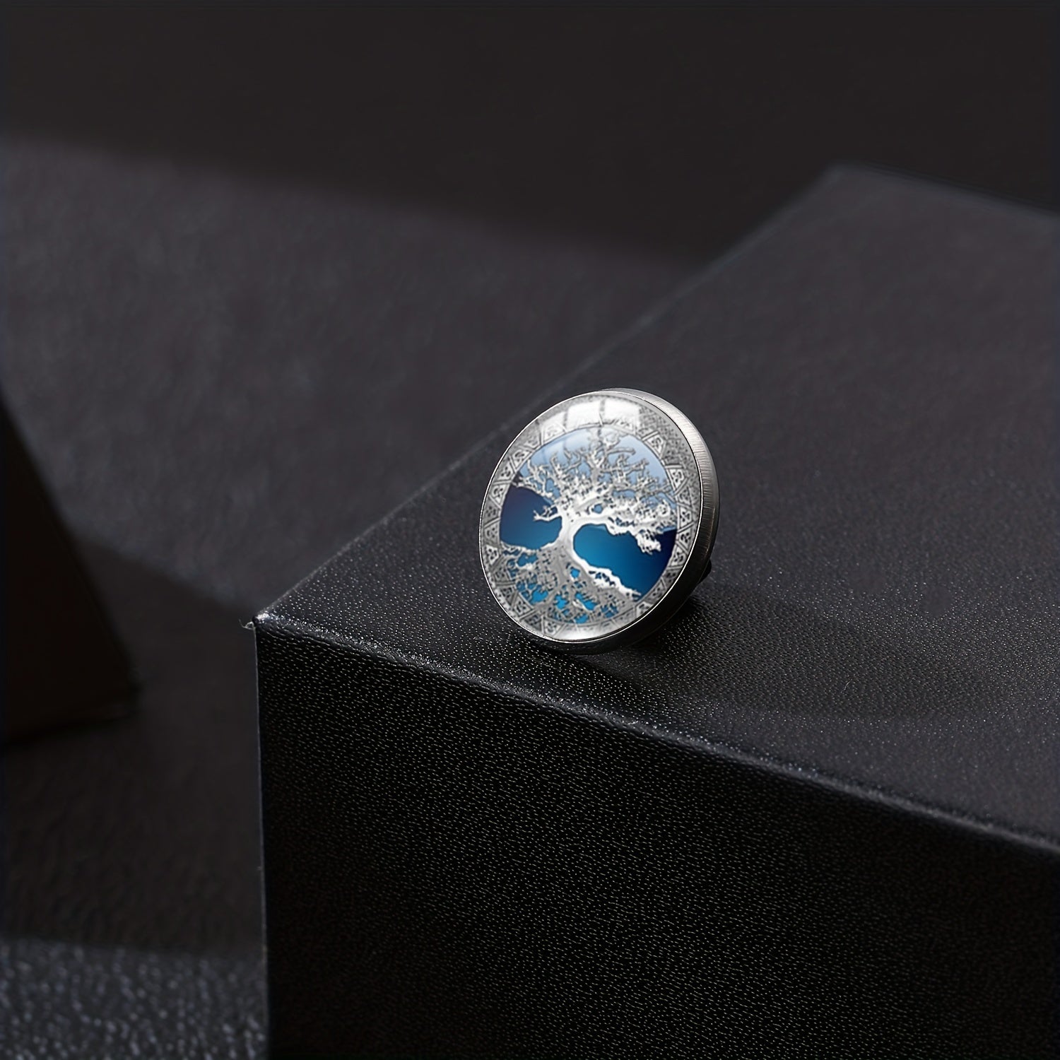 Crystal Glass Tree Of Life Shirt Button Keepsake