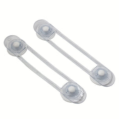 10pc Transparent Strap Drawer Lock Child Safety Finger Protection Locks