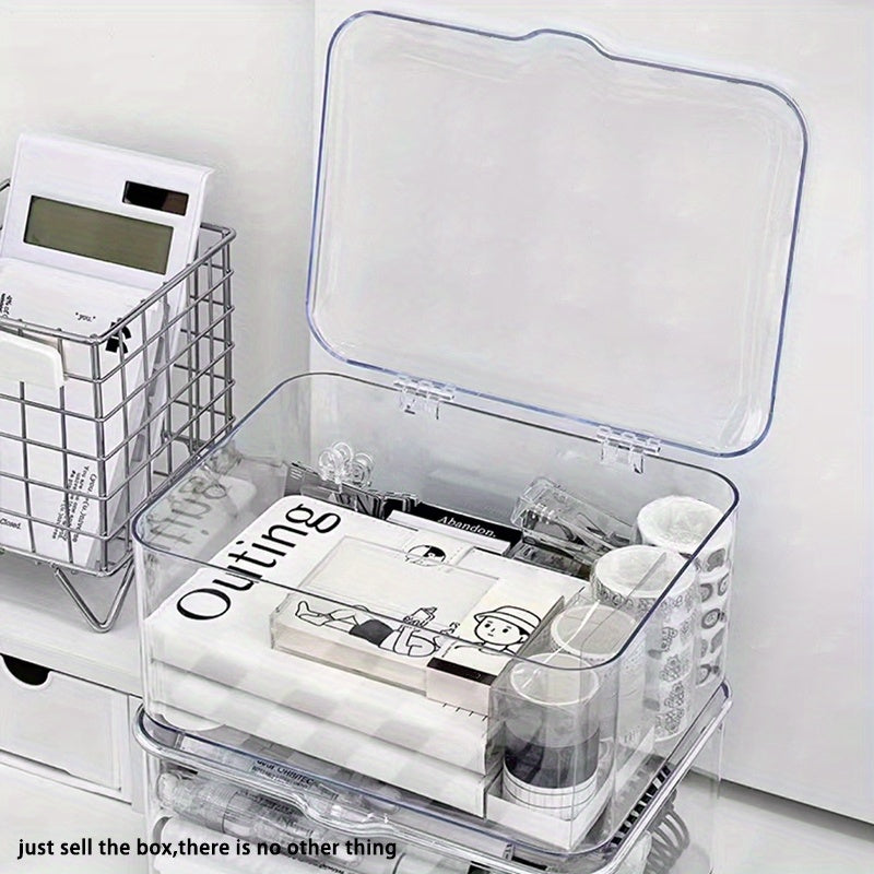 Office Supplies Storage Box Large Capacity for Tidy Workspace