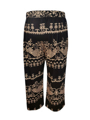  Tribal Print High Rise Wide Leg Trousers