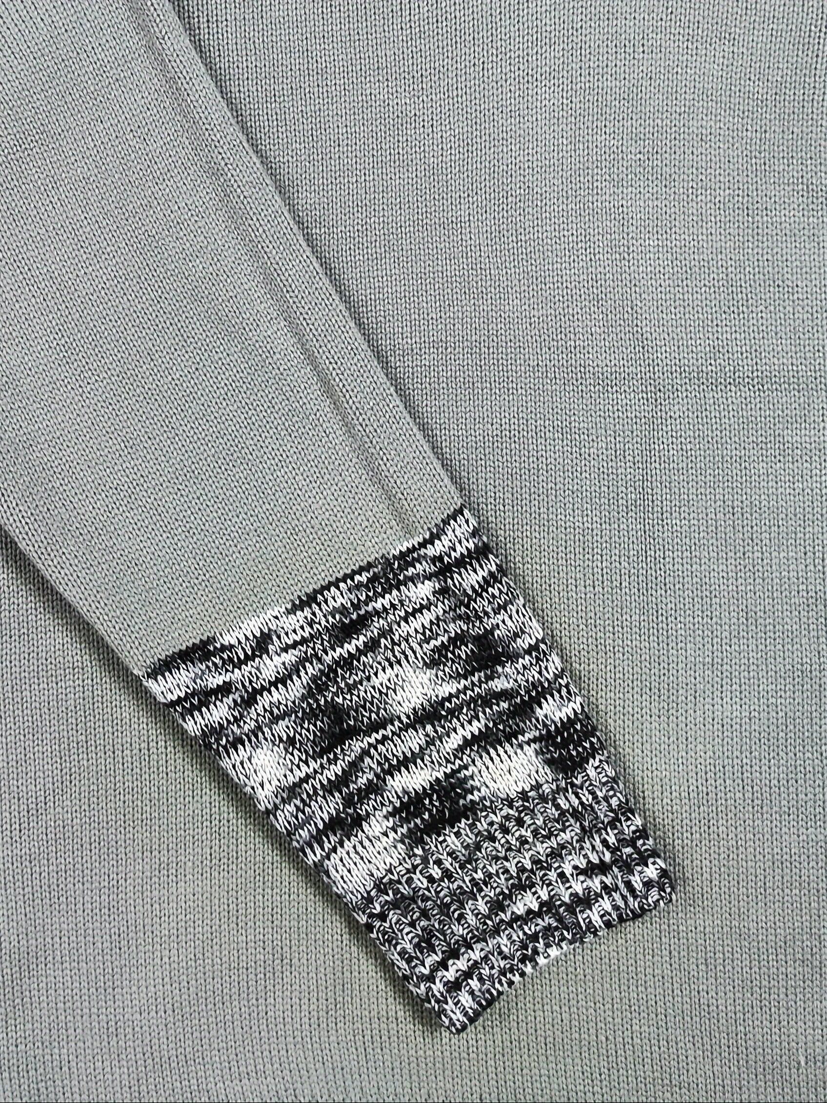  Colorblock Turtle Neck Sweater