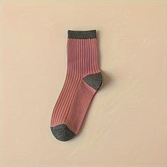 Colorblock Crew Socks Women's Stockings & Hosiery