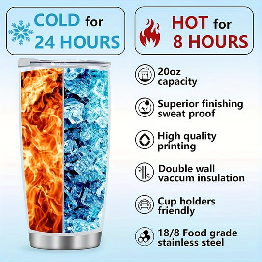 20oz Stainless Steel Insulated Tumbler Coffee Cup - Cold & Hot Beverage