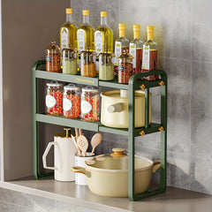 Expandable Cabinet Shelf Organizer Under Sink Bathroom Storage Rack