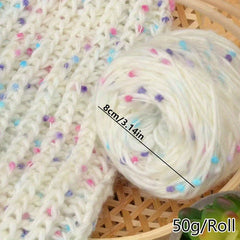 Rainbow Candy Ball Yarn for DIY Knitting Crocheting Soft Sca