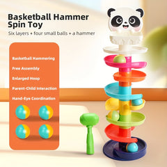 Educational Marble Run Toy for Kids Colorful Rolling Bead Skyscraper