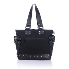 Canvas Rivet Large Tote Bag Lady Shoulder Bag